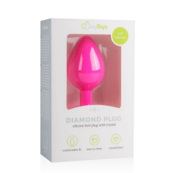 EasyToys Anal Collection Plug Bijou Diamond Rose 7 x 3.3cm
